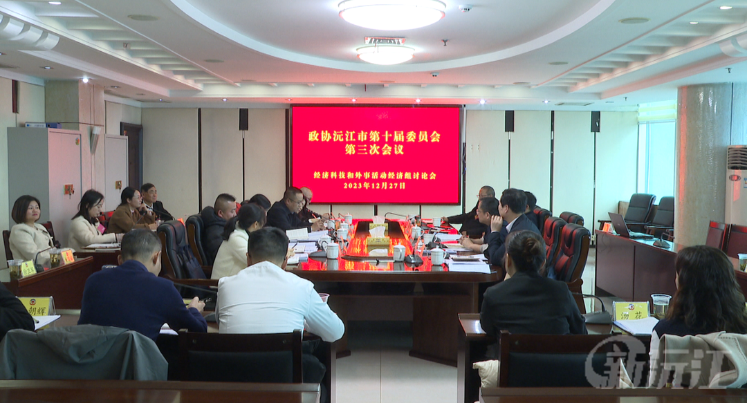 刘武参加经济科技和外事活动经济组讨论会