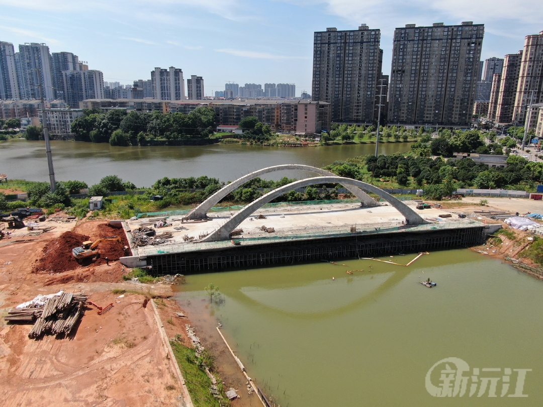 楊泗橋運(yùn)河及橋梁工程主體建設(shè)已完工