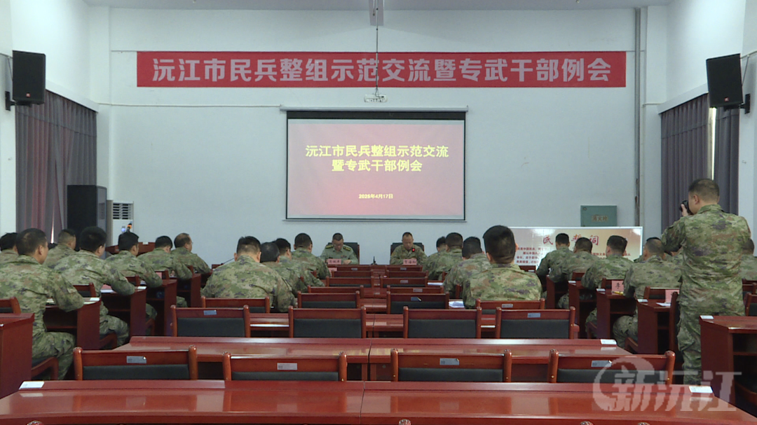 沅江市民兵整组示范交流暨专武干部例会圆满举行