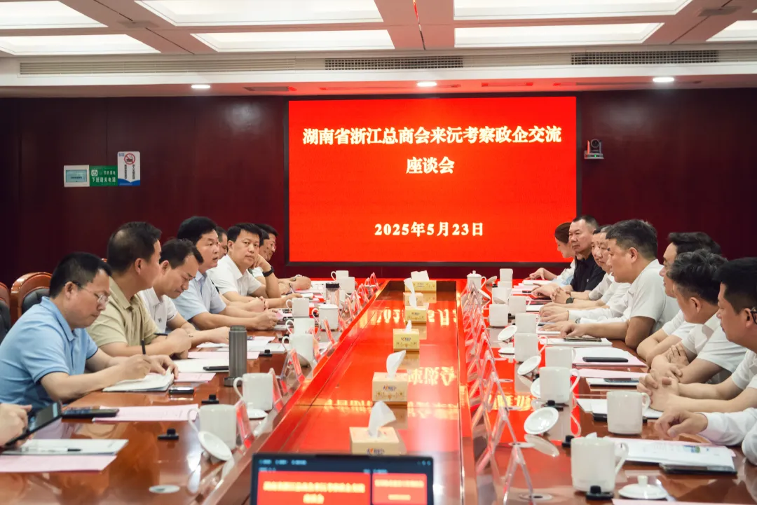 湖南省浙江总商会来沅考察