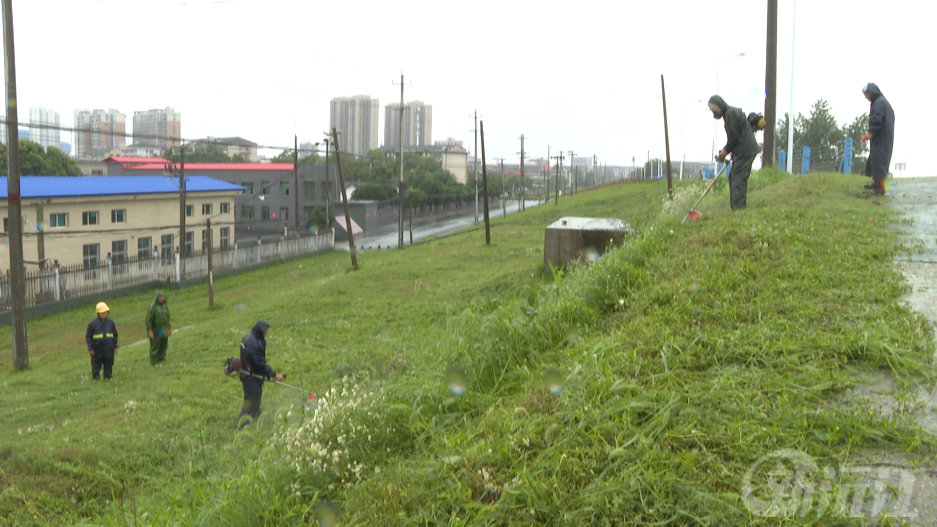 雨中坚守 筑牢防汛安全防线
